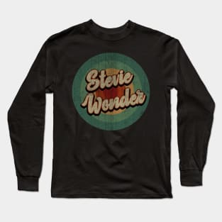 Circle Retro Vintage Stevie Wonder Long Sleeve T-Shirt